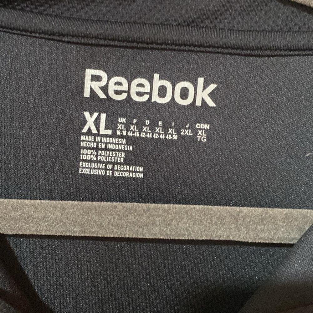Reebok mens pullover XL black with zipper. - Picture 2 of 7